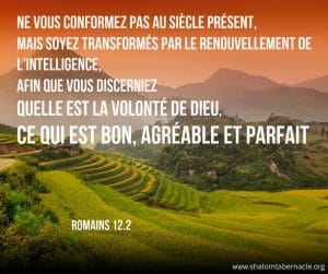 Romain 12 v 2 La sainte Bible