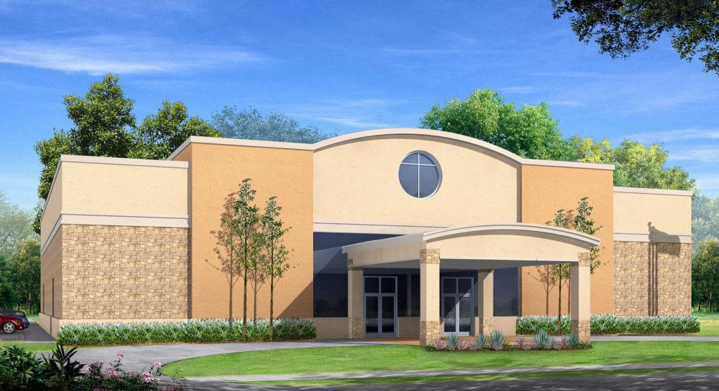 Vue extérieur Projet Salle Shalom